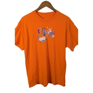 NIKE Men's Orange Air Max 90 Night Owl Cotton Tee Shirt Size M